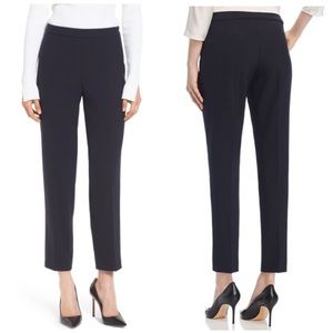 NWOT Hugo Boss Tiluna Side-Zip Ankle Pants Navy